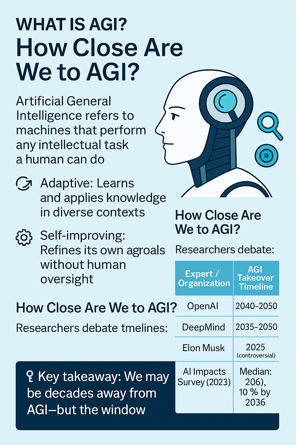 Elon musk AGI prediction
AGI takeover timeline