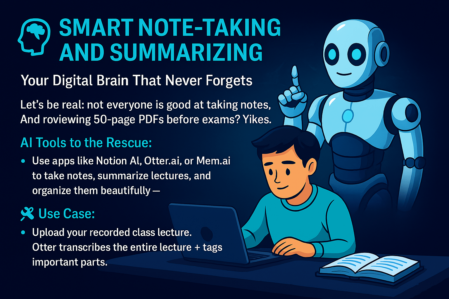 AI for smart note-taking